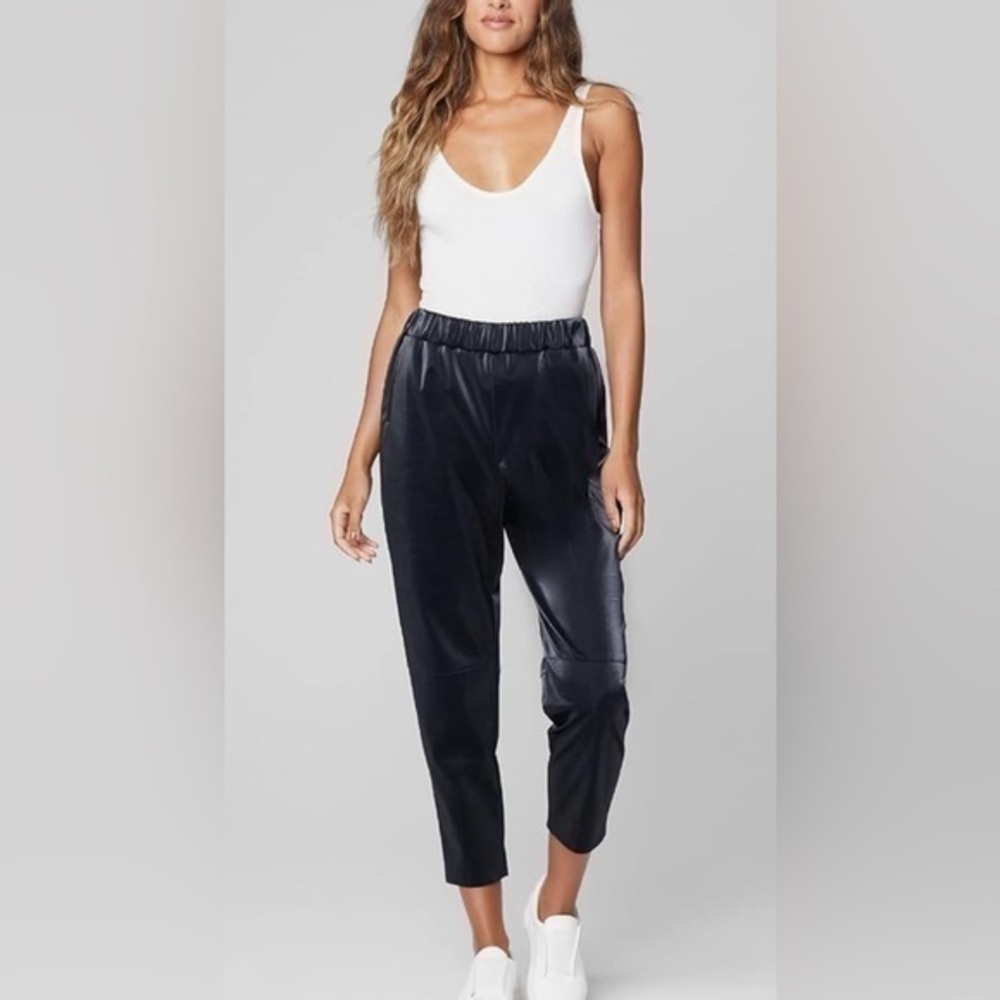 NWT BlankNYC Faux Leather Elastic Waist Pant - M